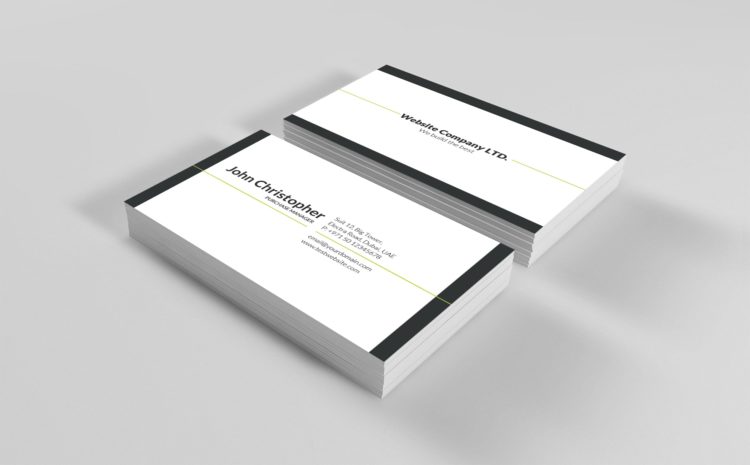 business card design in al ain