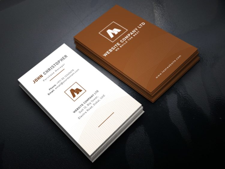 business card template